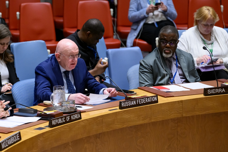Statement by Permanent Representative Vassily Nebenzia at UNSC vote on a draft resolution on non-placement of weapons of mass destruction in outer space